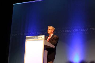 Michael Gahler MdEP ging in seinem Grußwort auch auf die Lage in der Ukraine ein