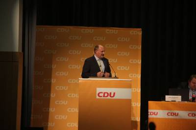 Dr. Michael Meister MdB während seiner Rede