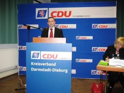 Olaf Gries bei seiner Bewerbungsrede